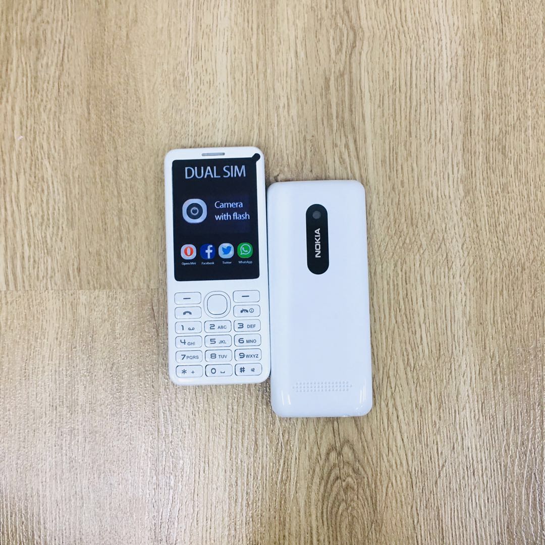 (White)Nokia 206 DUAL SIM IMPORT REFURBISHED 95% NEW(Ready Stock)